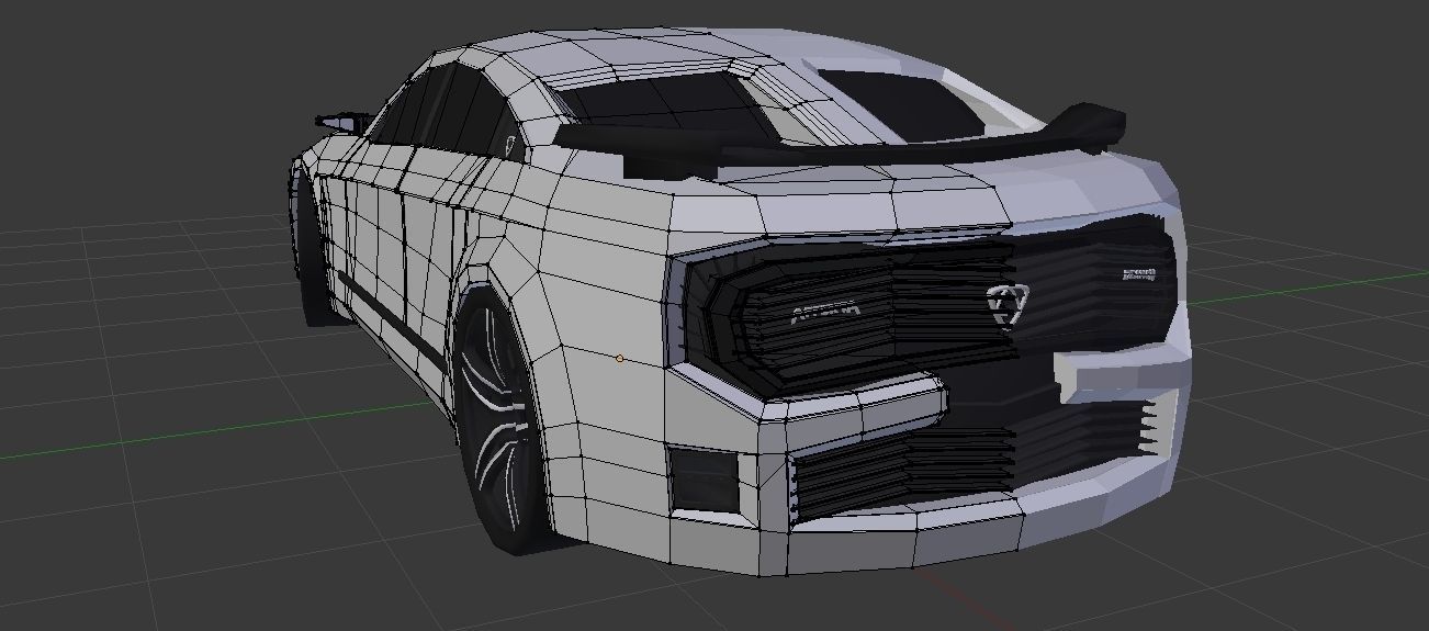 Affekta Deamon Concept Sport Car Low-poly 3D model_9