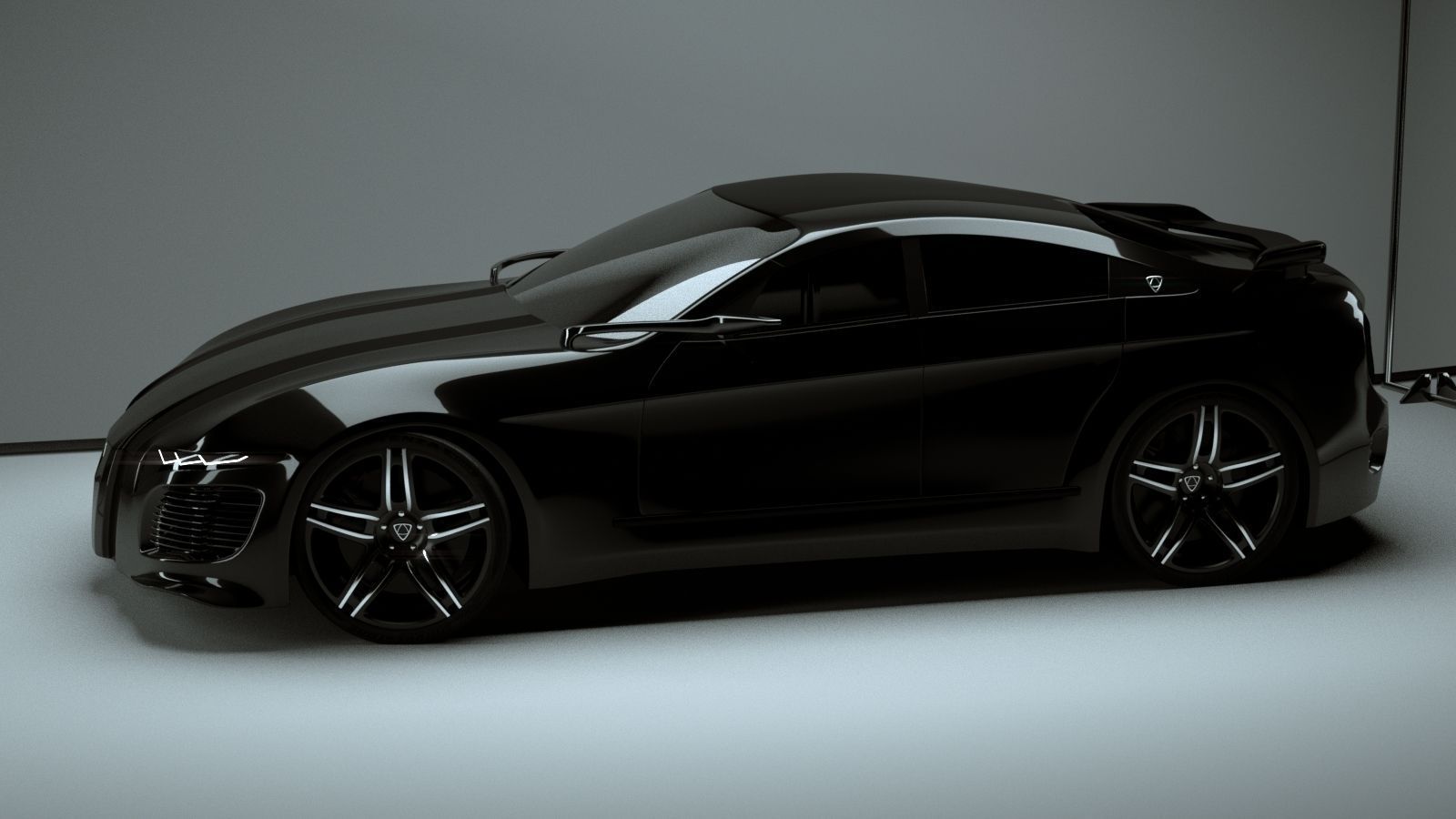 Affekta Deamon Concept Sport Car Low-poly 3D model_4