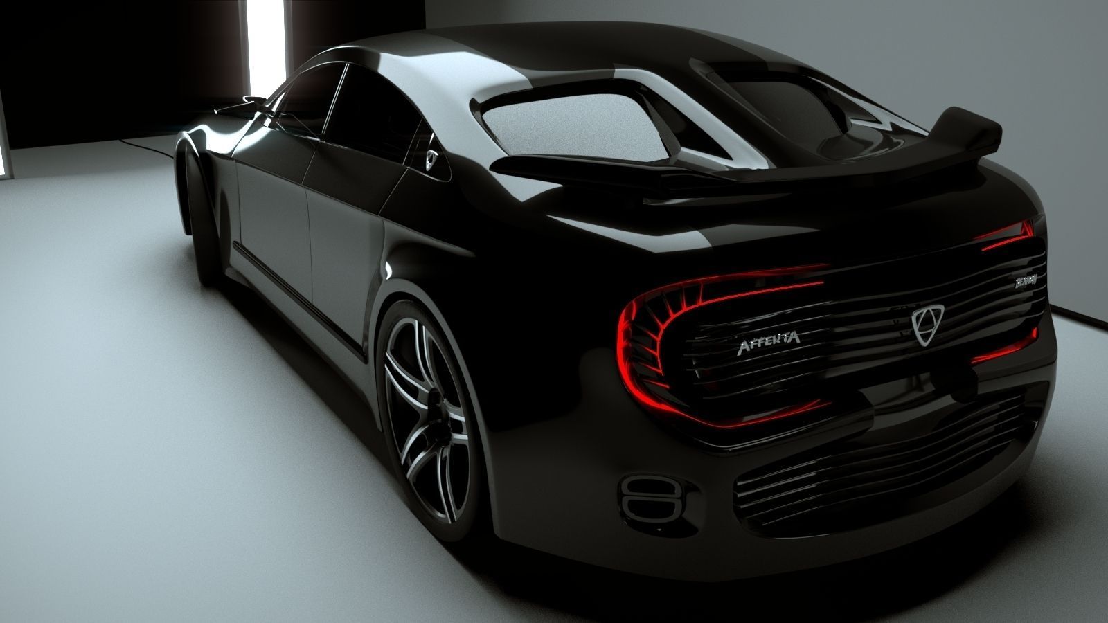 Affekta Deamon Concept Sport Car Low-poly 3D model_2