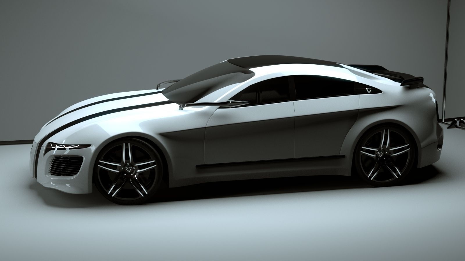Affekta Deamon Concept Sport Car Low-poly 3D model_3