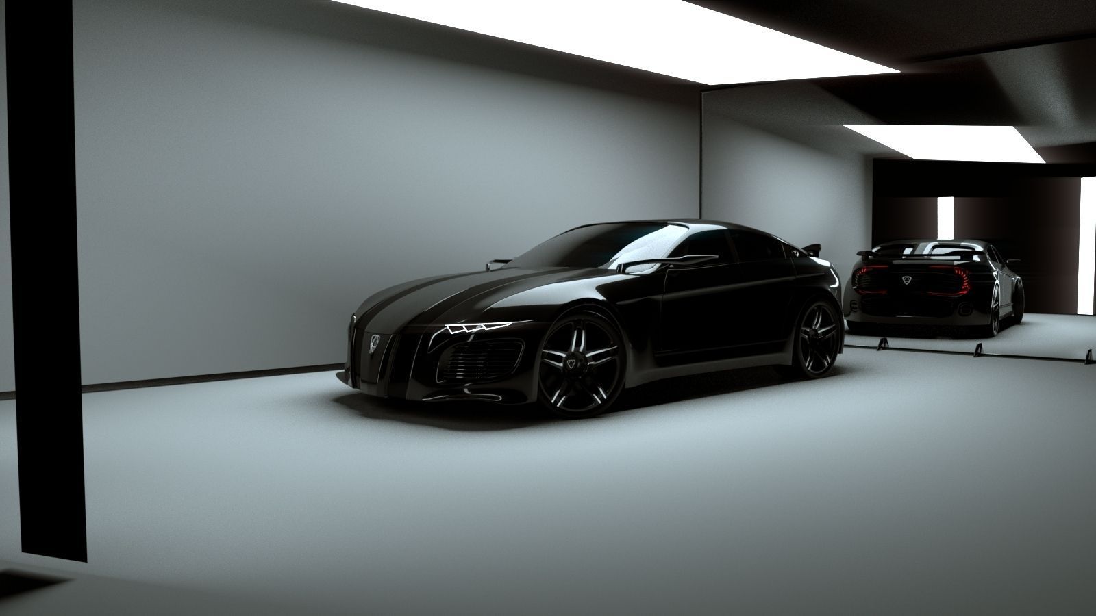 Affekta Deamon Concept Sport Car Low-poly 3D model_1