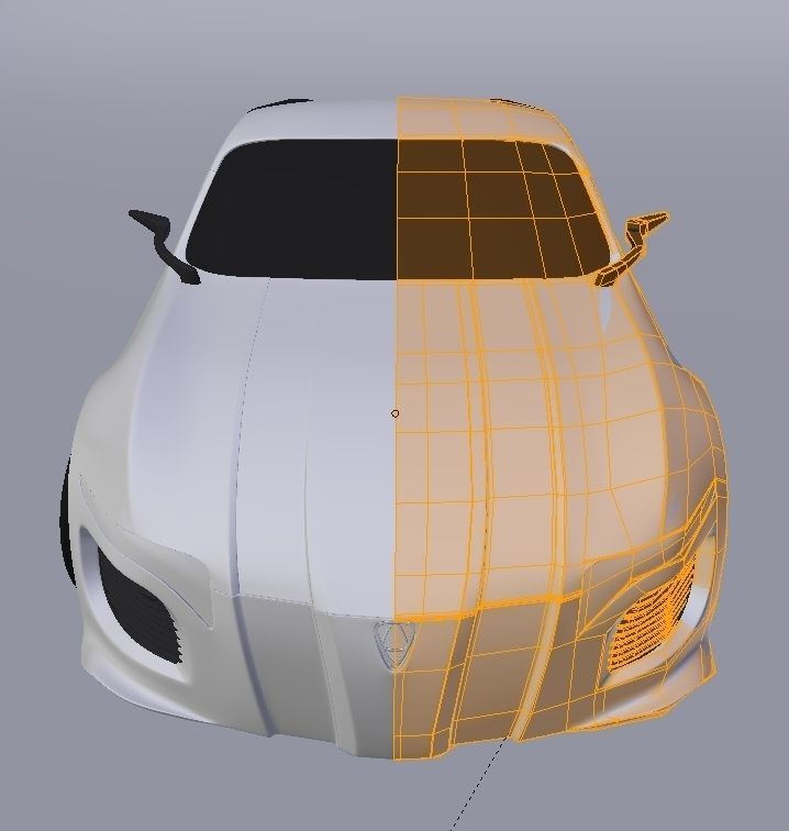 Affekta Deamon Concept Sport Car Low-poly 3D model_7