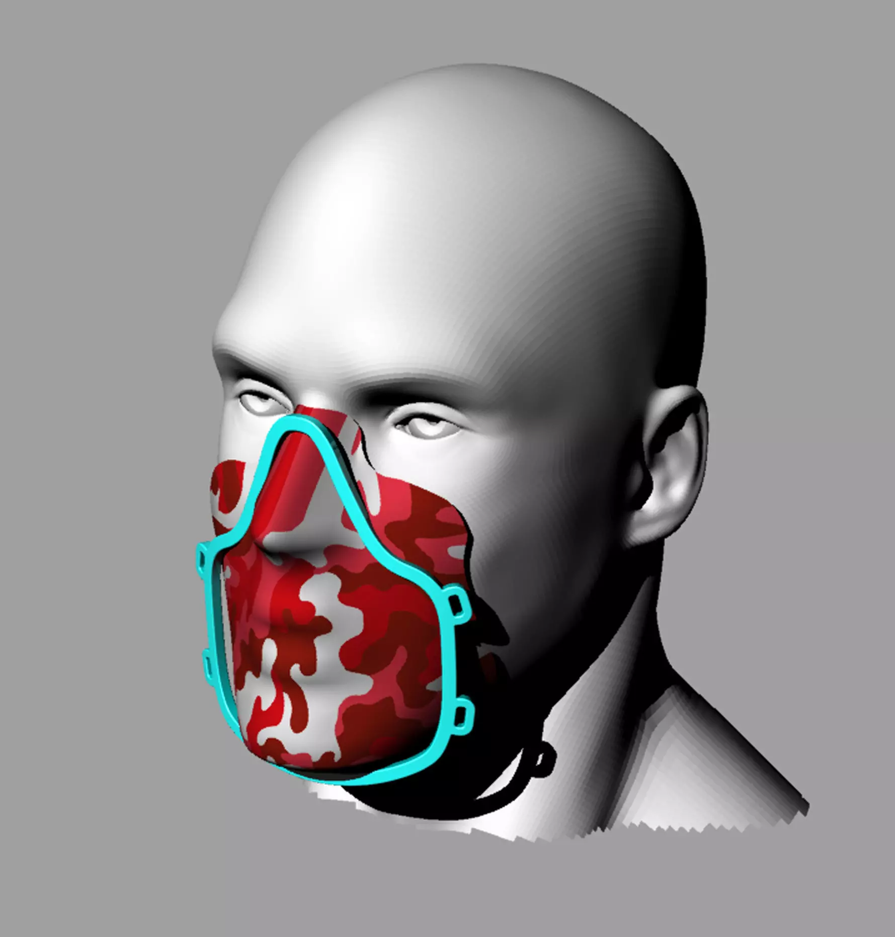 MINI SILHOUETTE MASK 3D EASY EASHABLE 3D COVID-19 Free 3D print model