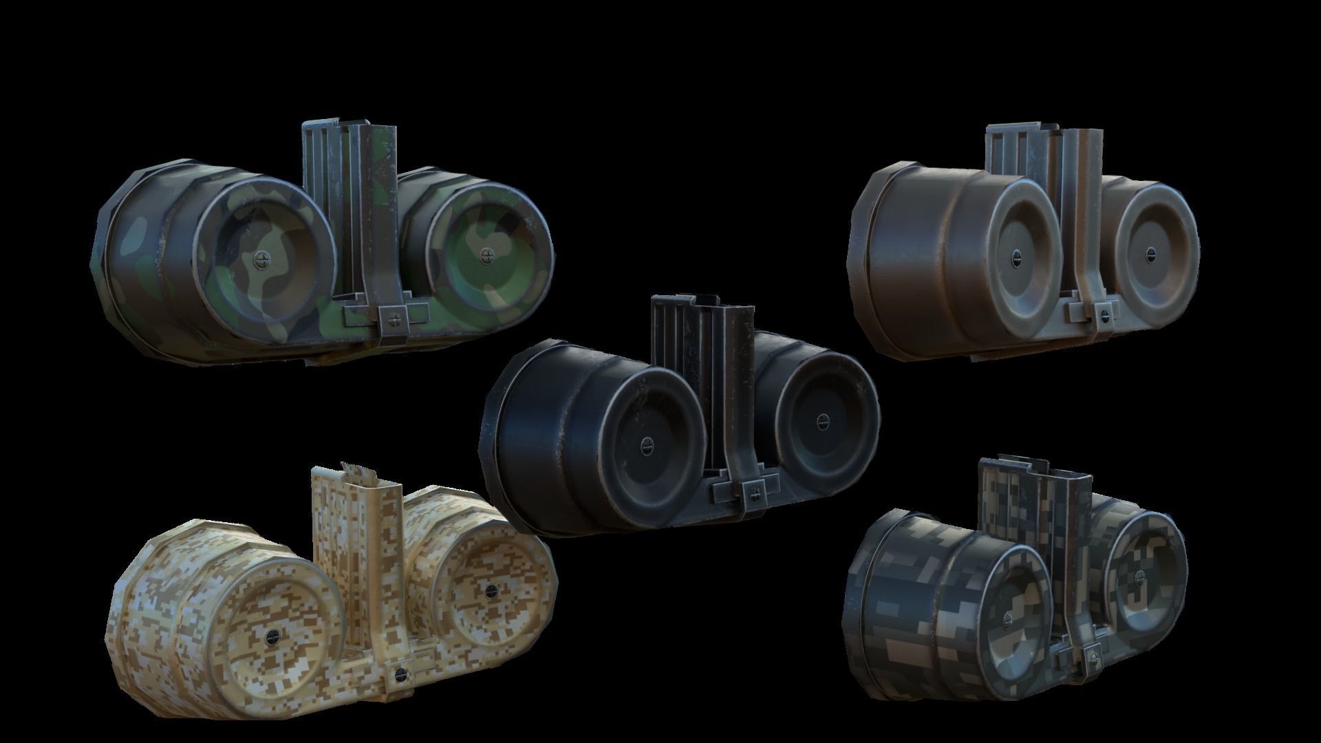 Modular Combat Rifle-Designated Marksman Variant Low-poly 3D model_57