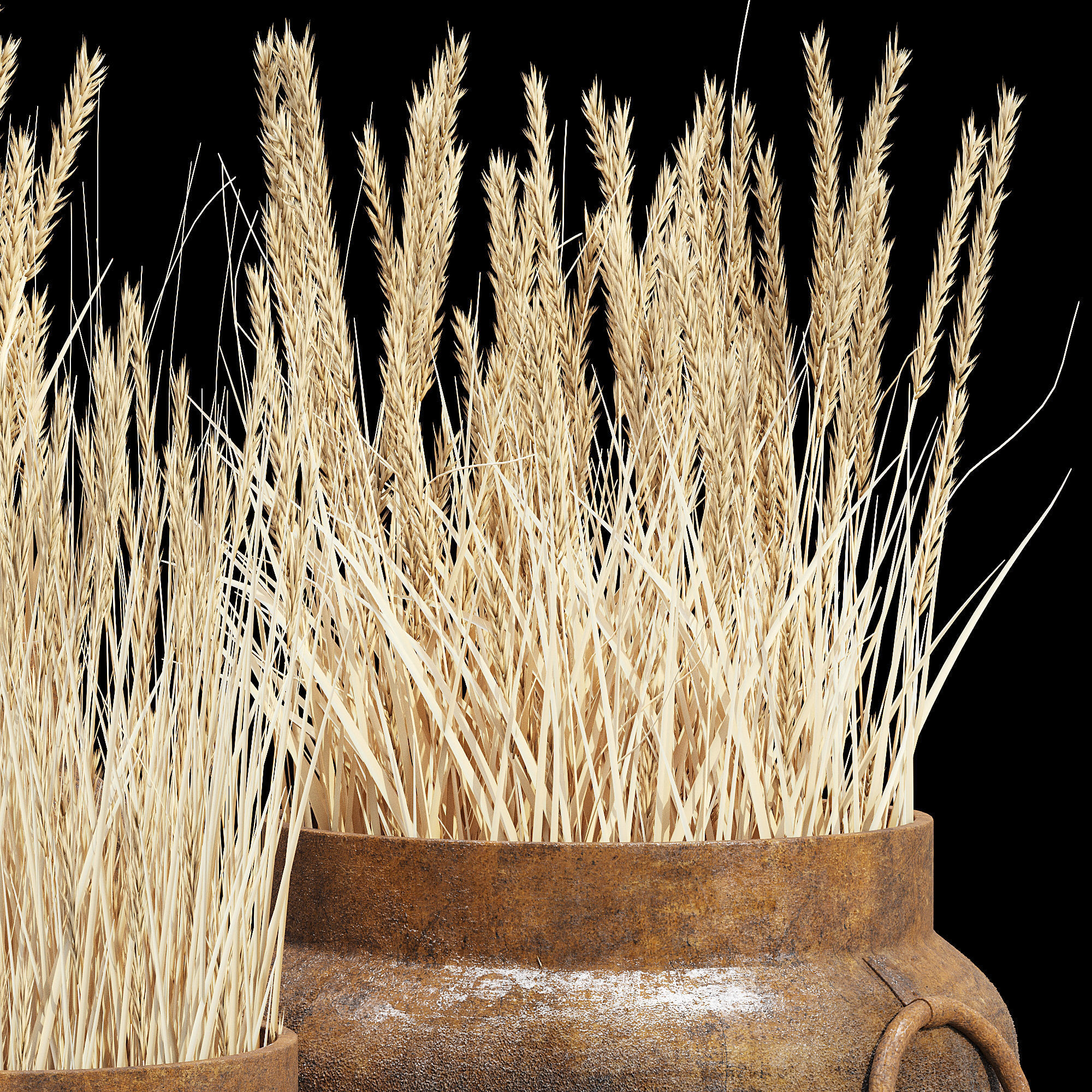 Argetile Rustic Planters 3D model_6
