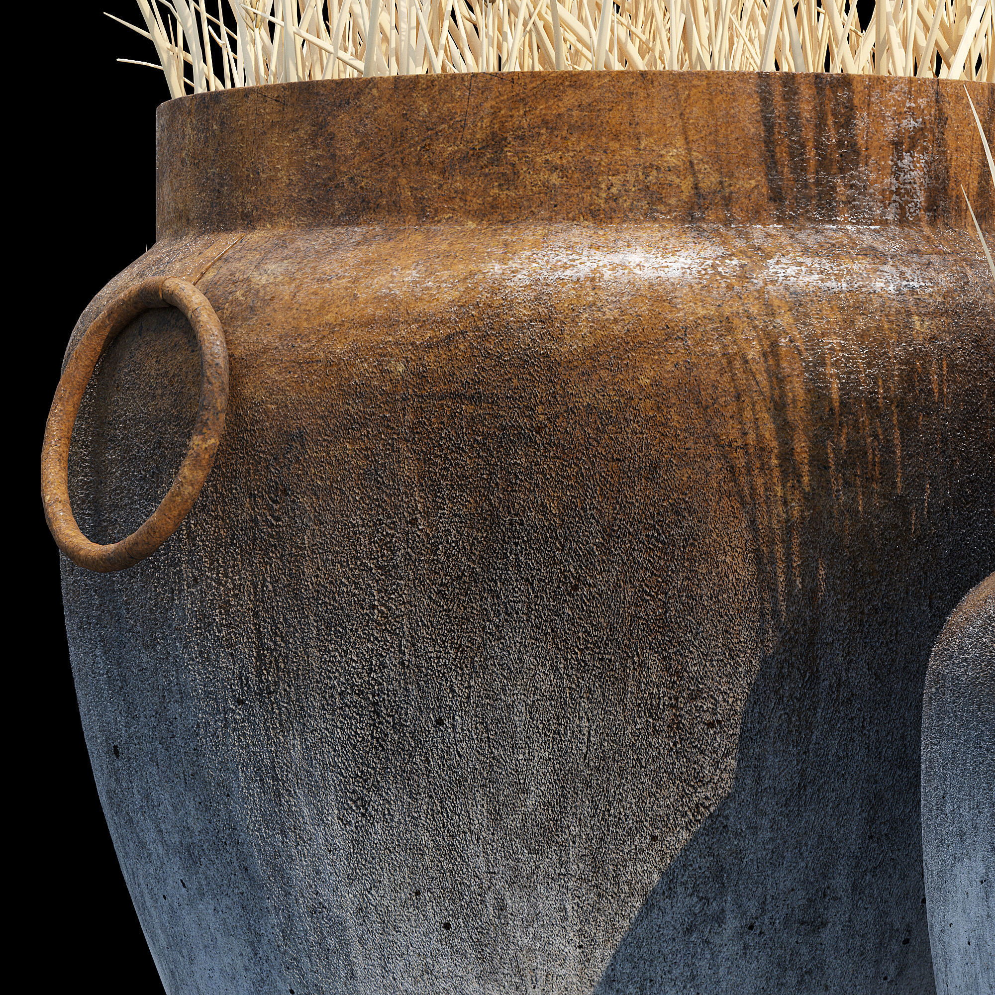 Argetile Rustic Planters 3D model_5