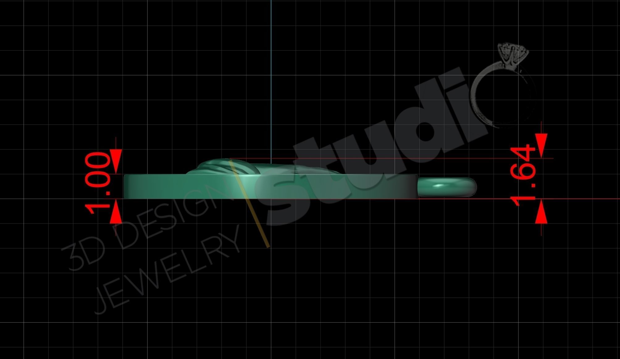 Luxury pray hands pendant 3d print model 3D print model_6