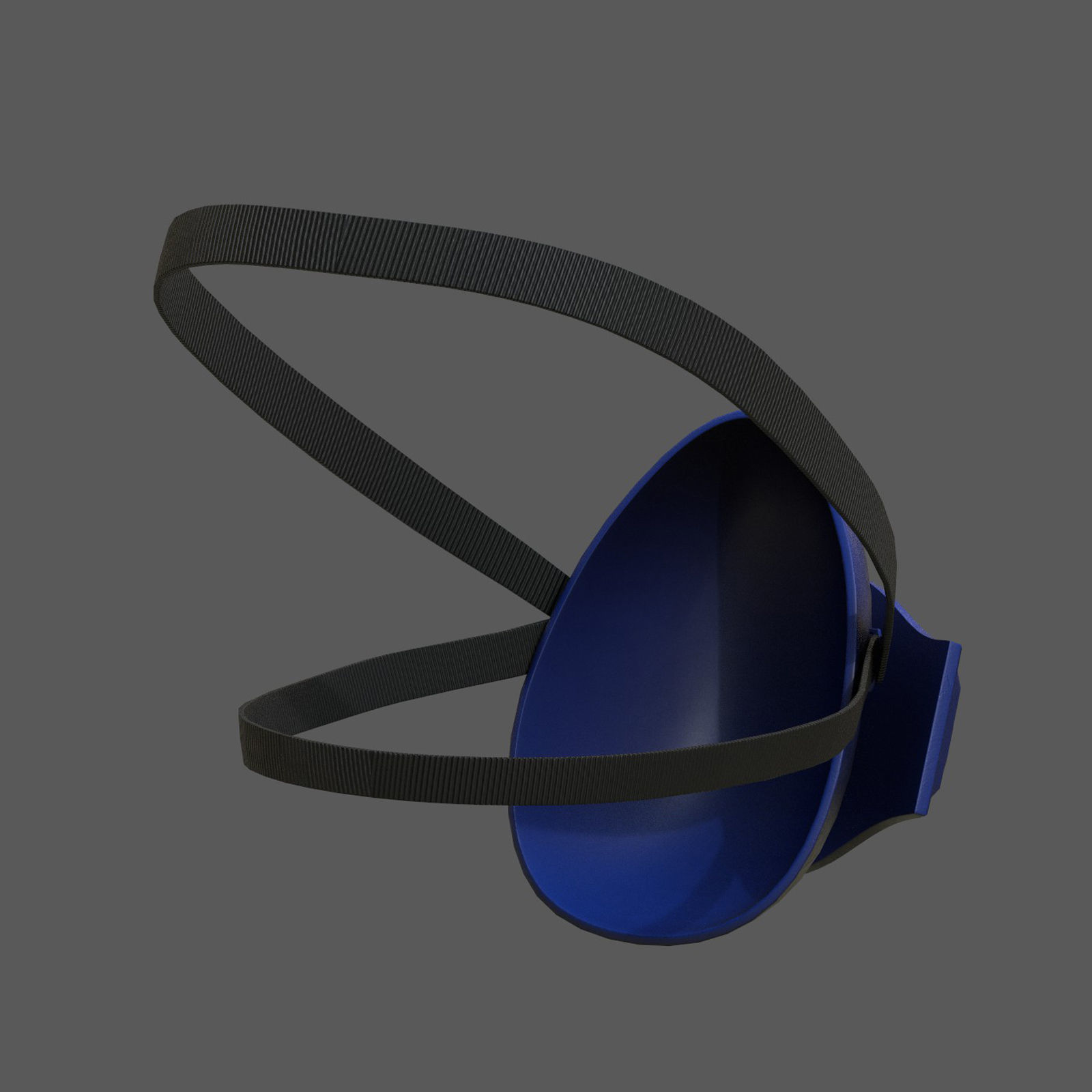 Gas mask helmet 3d plastic military combat protection Low-poly 3D model_5