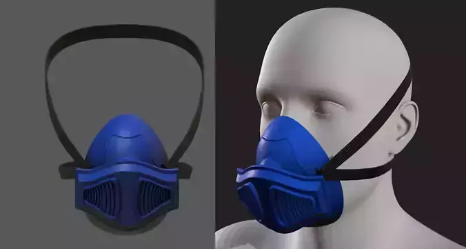 Gas mask helmet 3d plastic military combat protection 