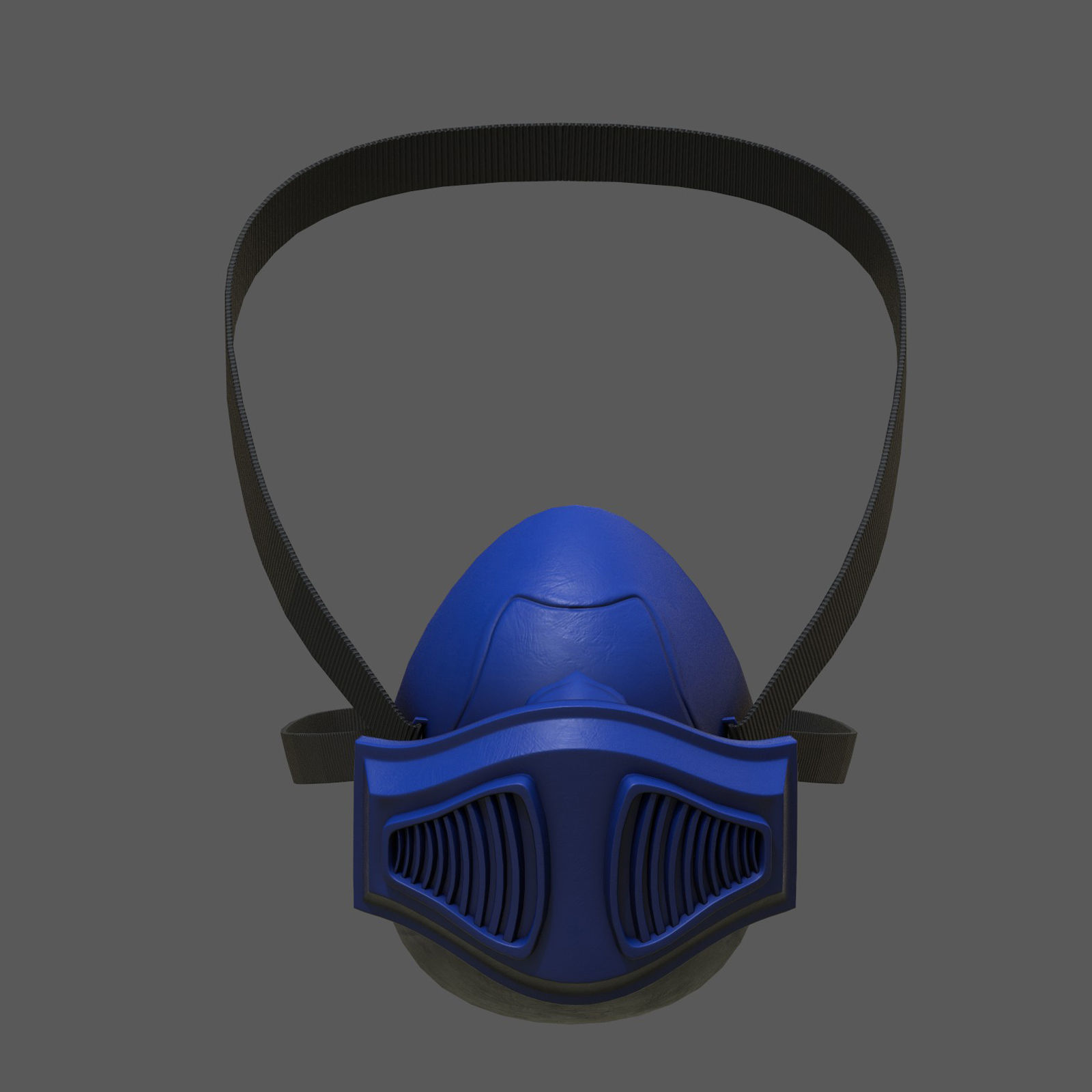 Gas mask helmet 3d plastic military combat protection Low-poly 3D model_8