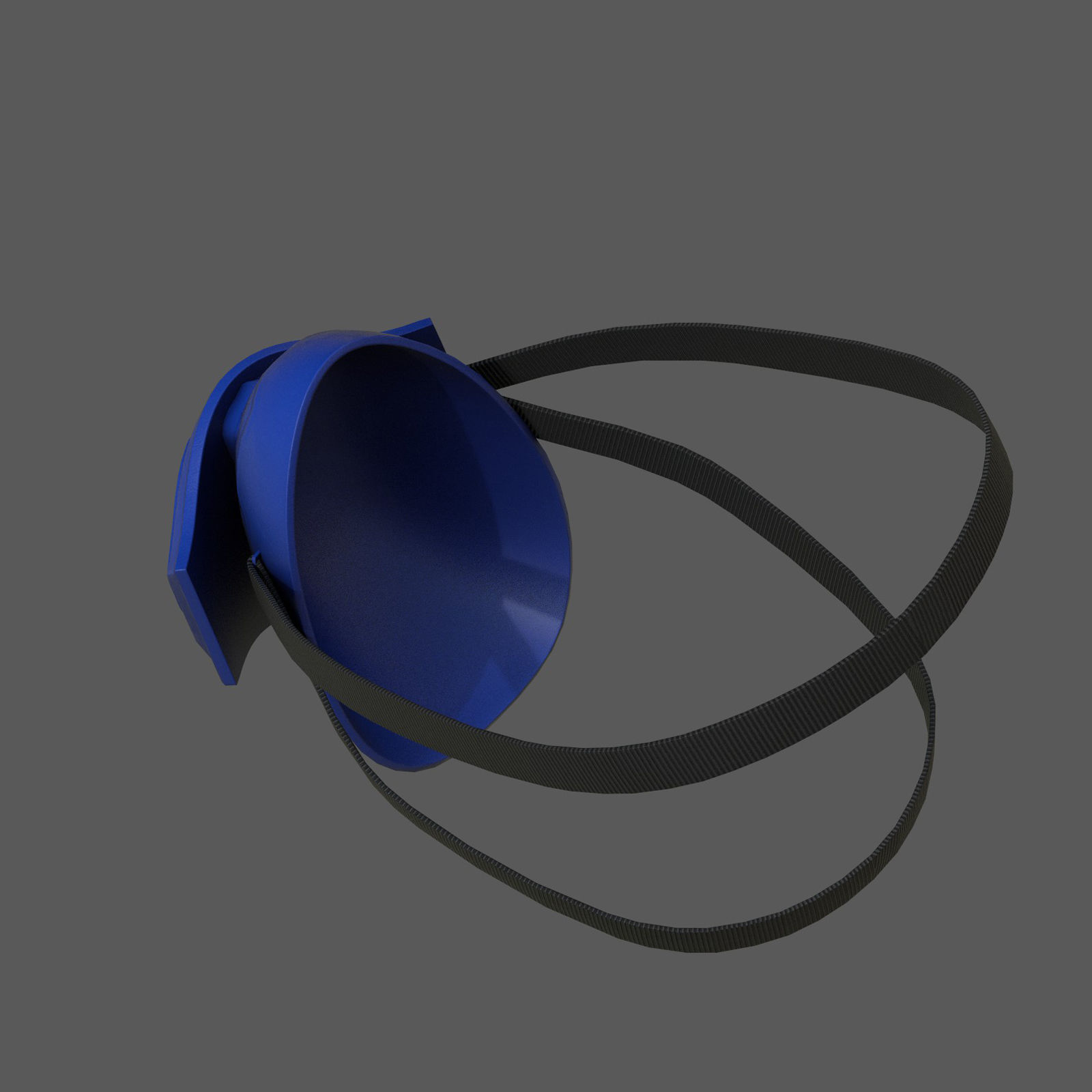 Gas mask helmet 3d plastic military combat protection Low-poly 3D model_4