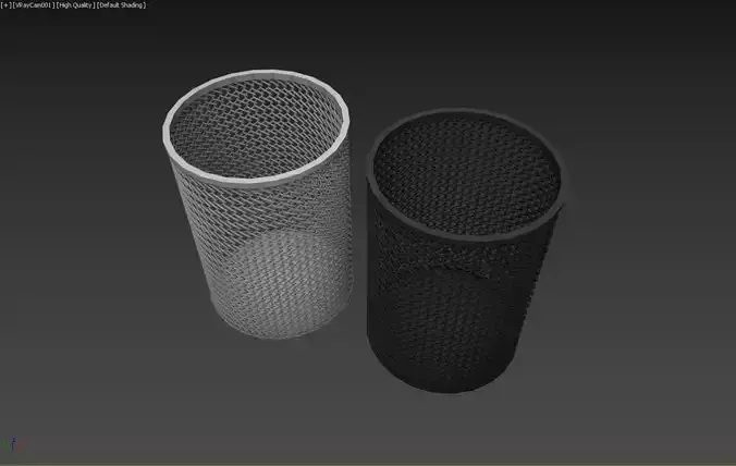 Paper Bin  Low-poly 3D model