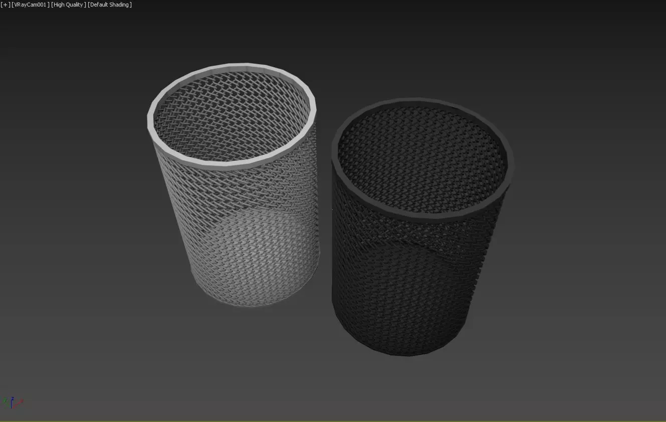 Paper Bin Low-poly 3D model