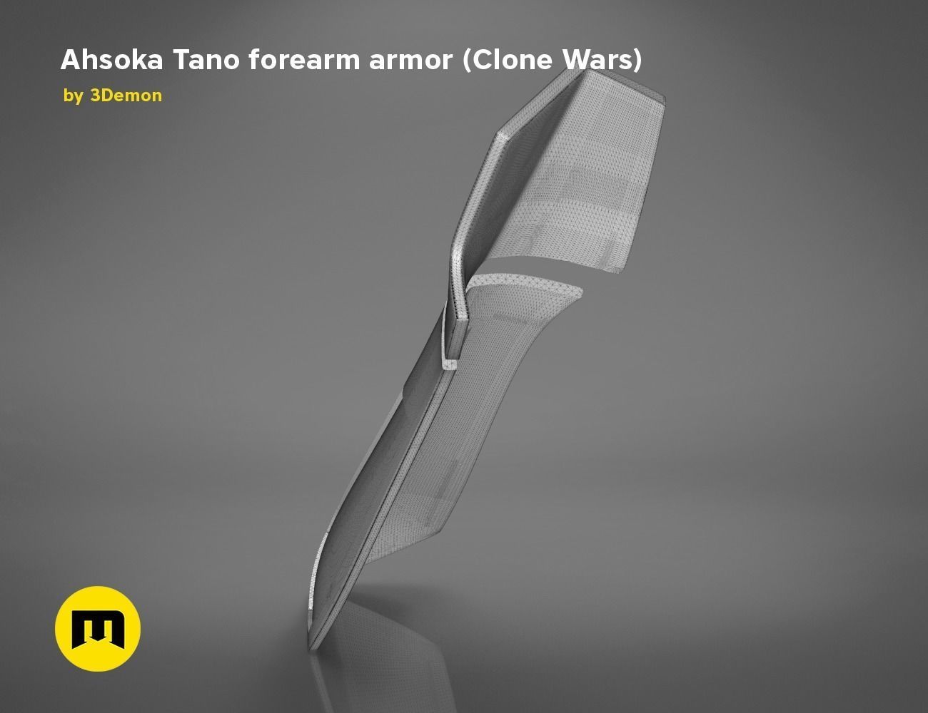Ahsoka Tano Clone Wars Forearm Armor 3D print model_11
