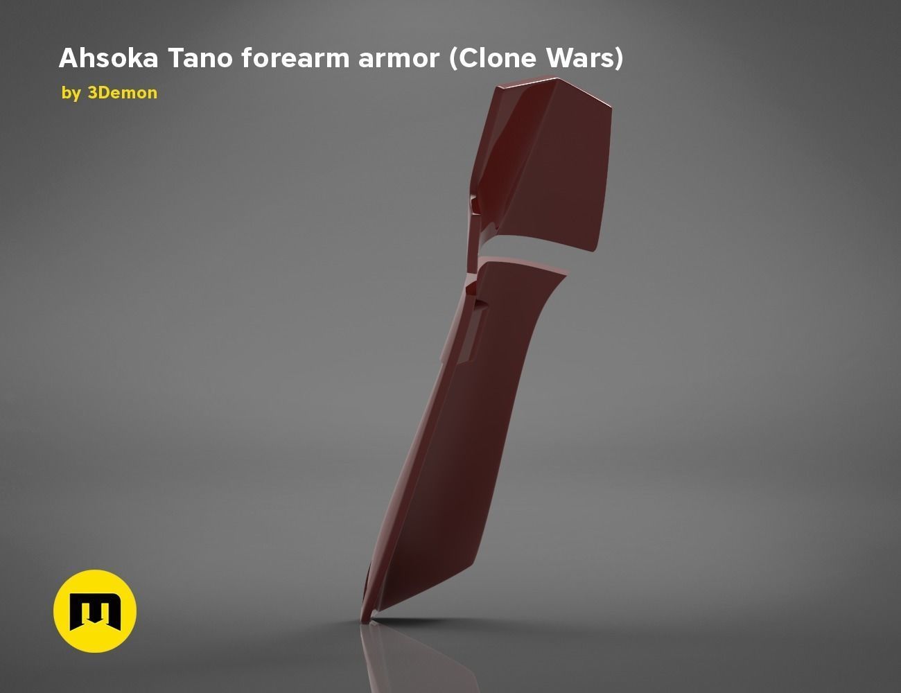Ahsoka Tano Clone Wars Forearm Armor 3D print model_1