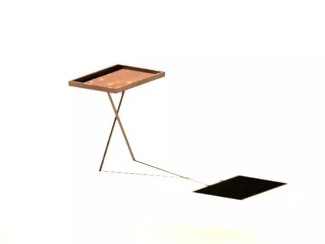 littletable side table with mirror Free 3D model