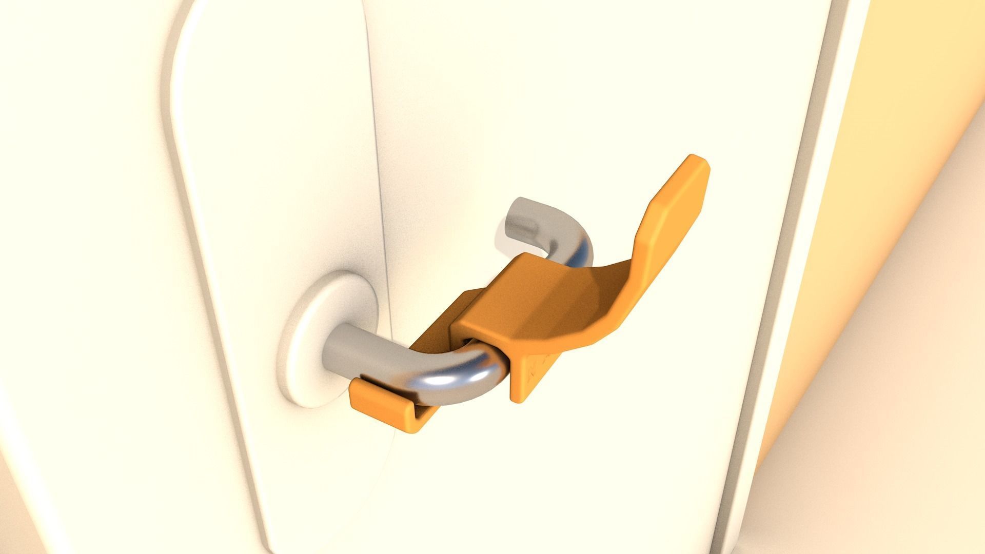 Door Opener - open door with your elbow - 3D print model 3D print model_2