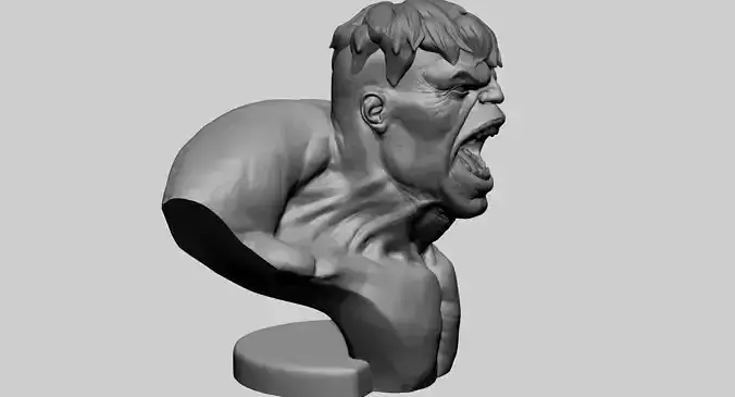 Hulk Bust Printable 3D print model