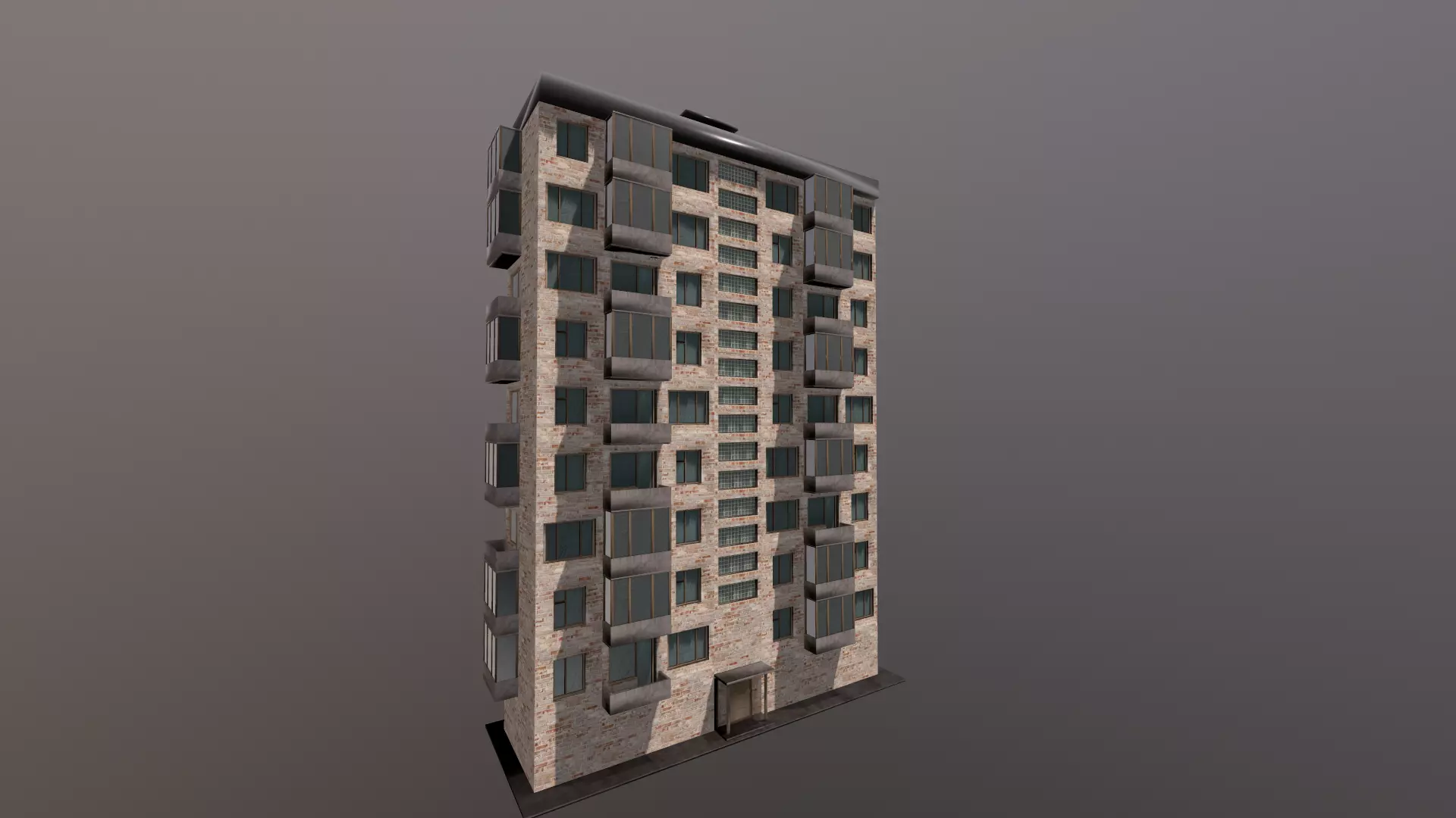 Khrushchev Dom  house 3D model_0