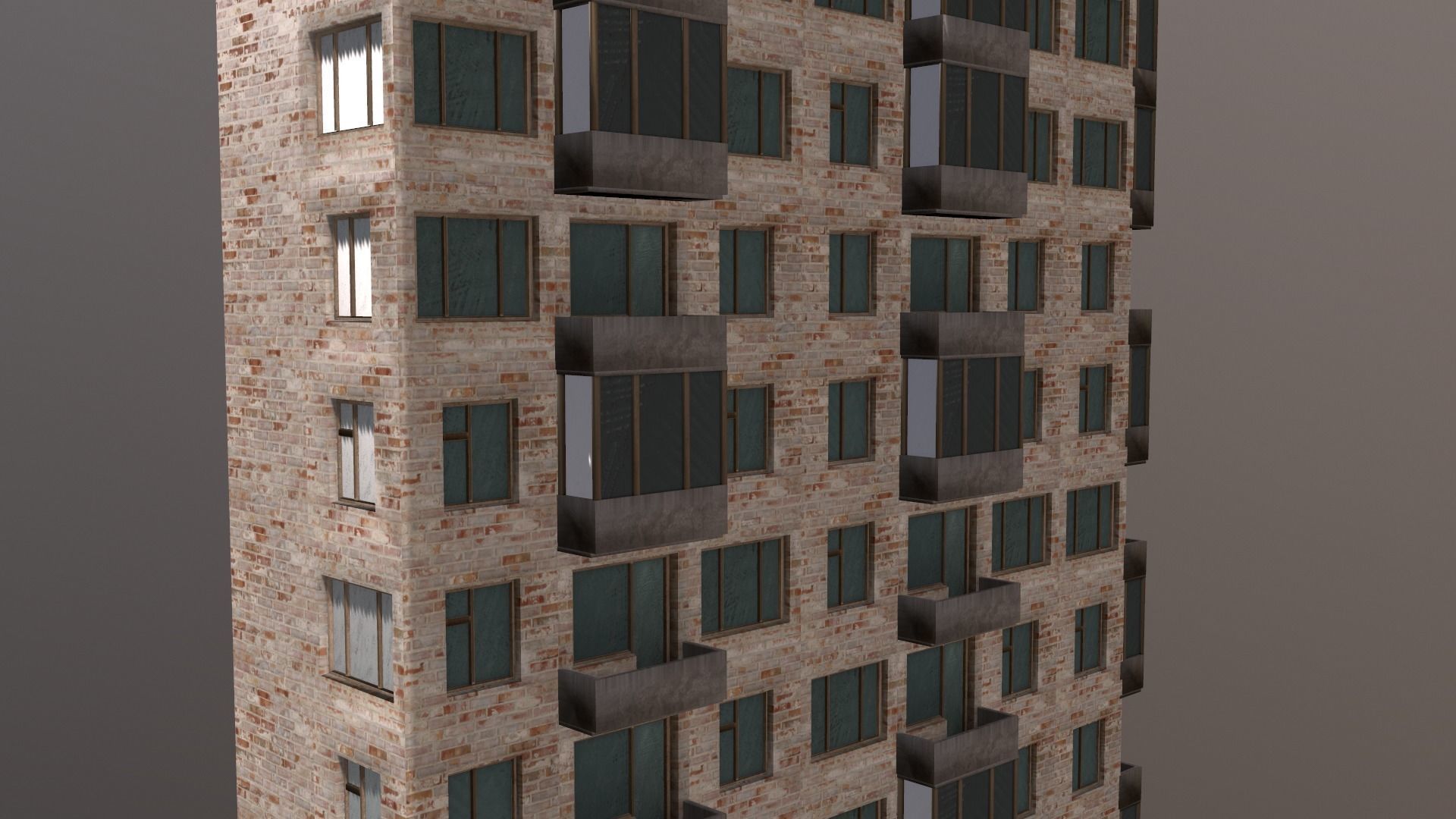 Khrushchev Dom  house 3D model_2