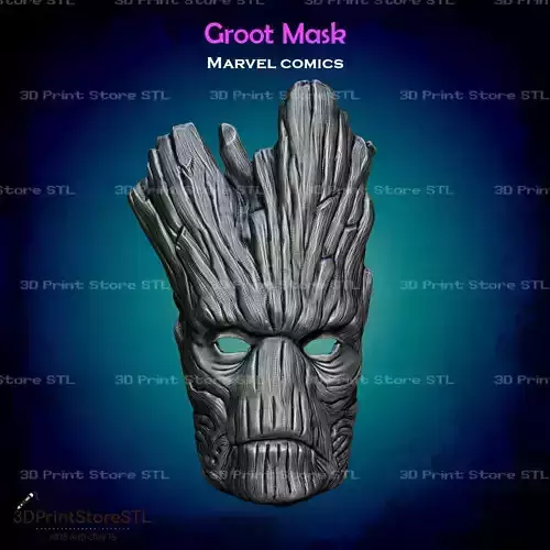 Groot Mask Cosplay Marvel Comics - STL File