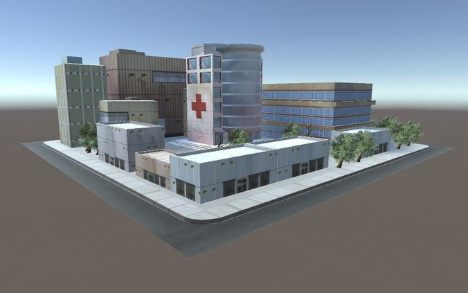 3d model hospital sketchup Hospital .fbx ready CGTrader.com 3D Model Game