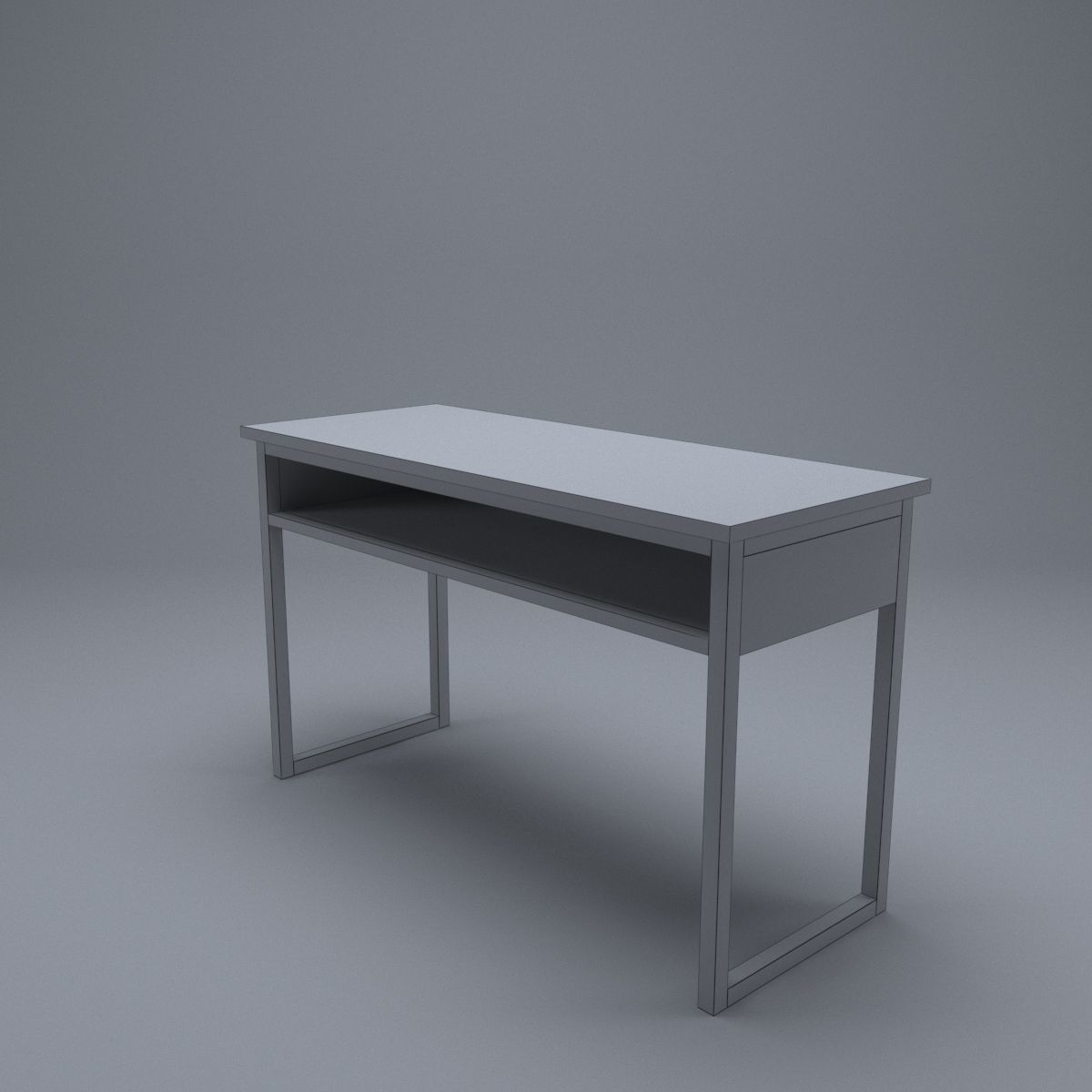 student table 3D model_3