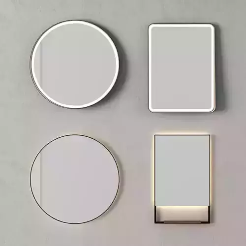 Mirror Set 2 bathroom with led lights