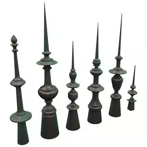 Architectural Metal Finials 0098 07-12 3D model