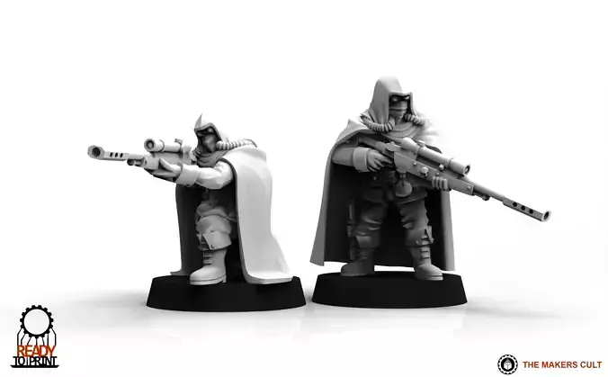 Feudal Guard Skirmisher Team 3D print model