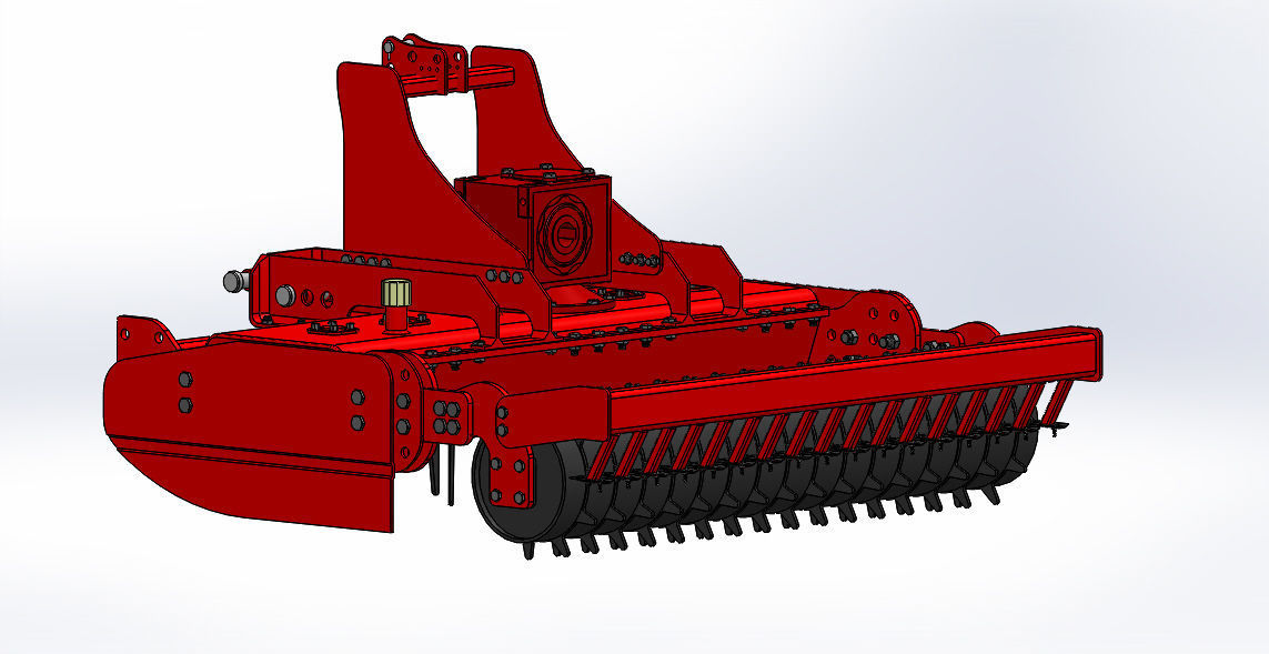 Vertical Power Harrow 3D print model_5
