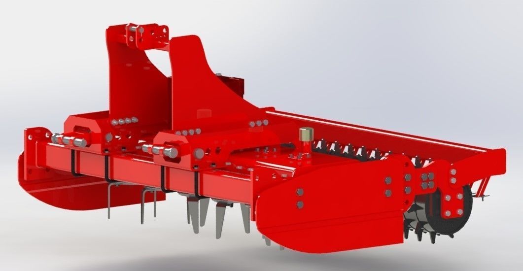Vertical Power Harrow 3D print model_8