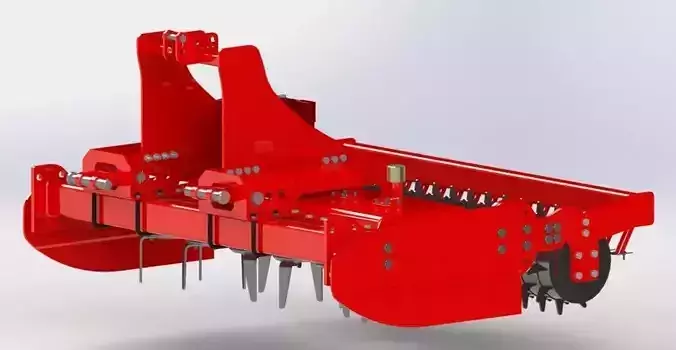 Vertical Power Harrow 3D print model