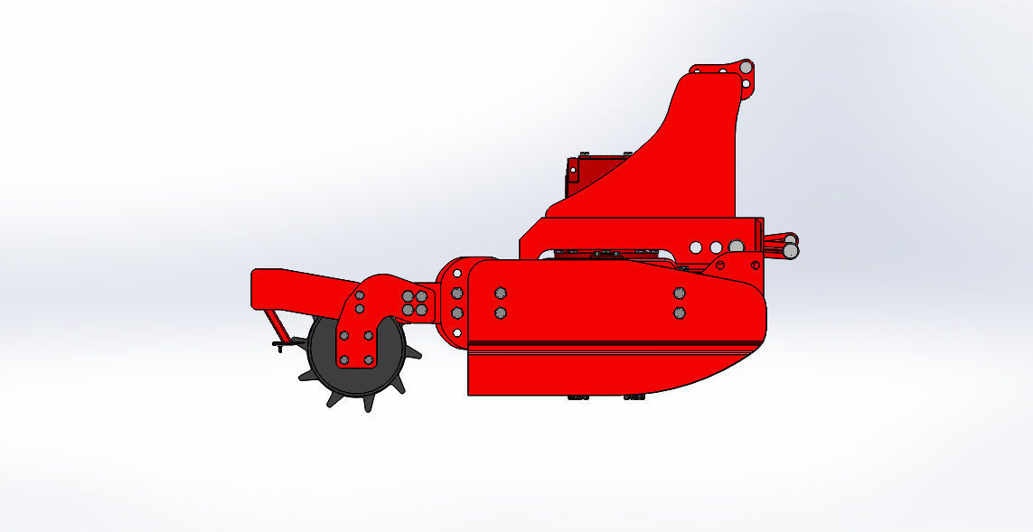 Vertical Power Harrow 3D print model_3