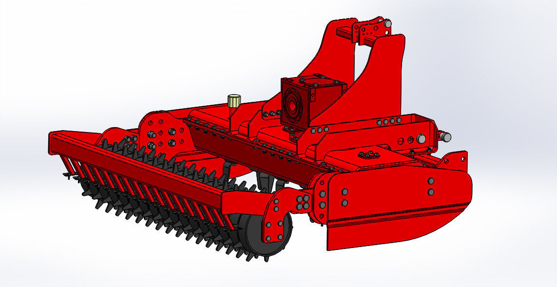 Vertical Power Harrow 3D print model_6