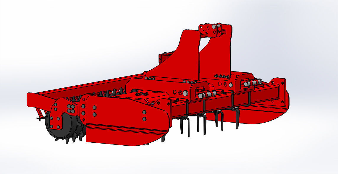 Vertical Power Harrow 3D print model_2