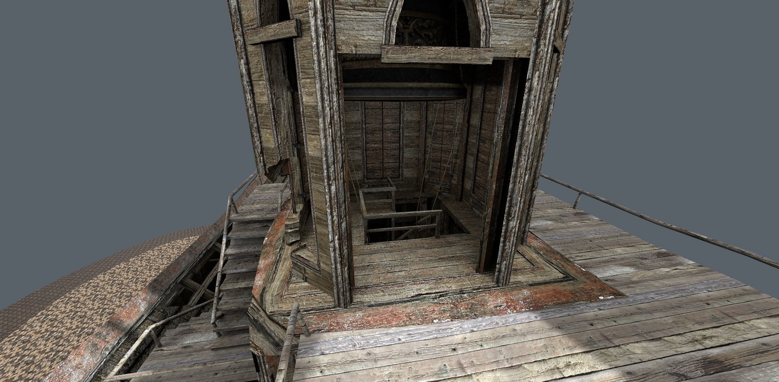 old Church Low-poly 3D model Low-poly 3D model_6