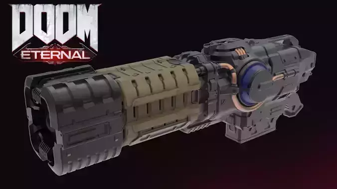 DOOM Eternal PlasmaGun 3D print model