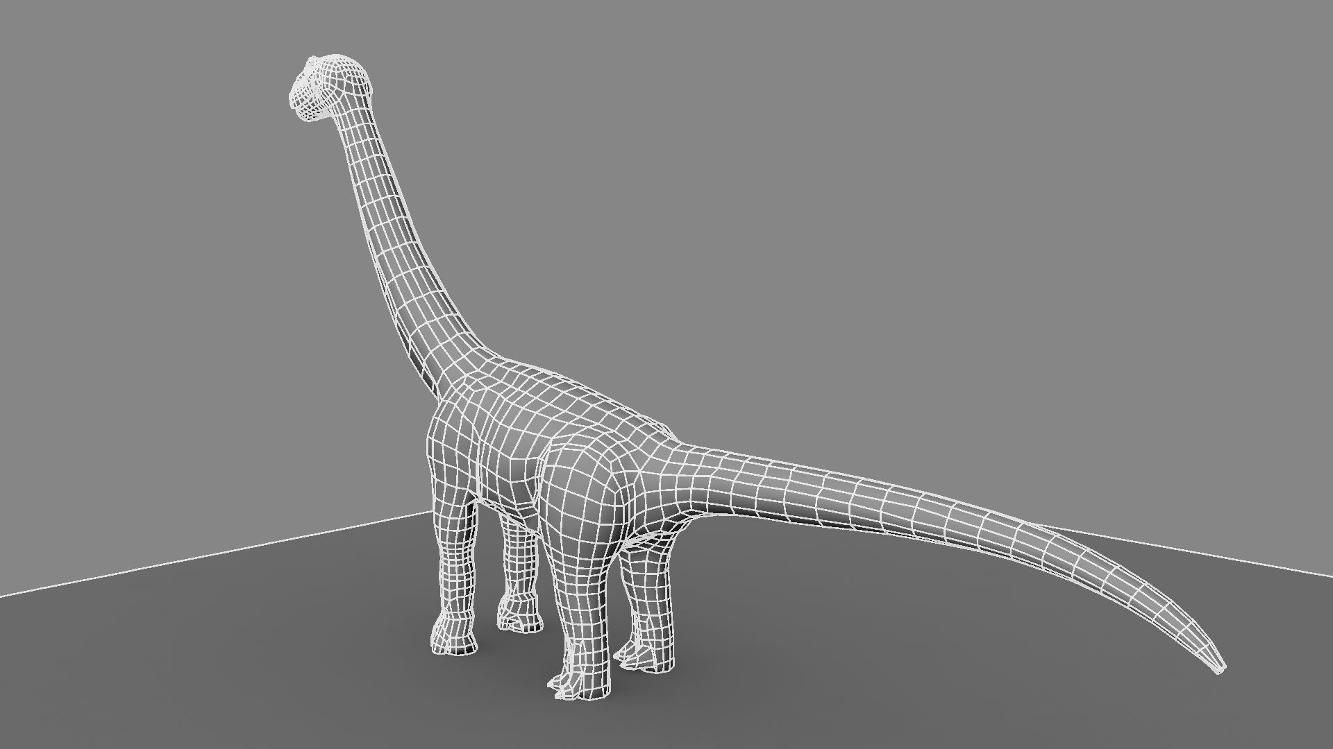 Argentinosaurus dinosaur 3D model_8
