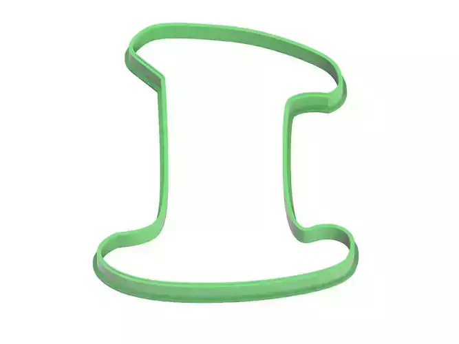 0065 Playful Number 1  cookie cutter