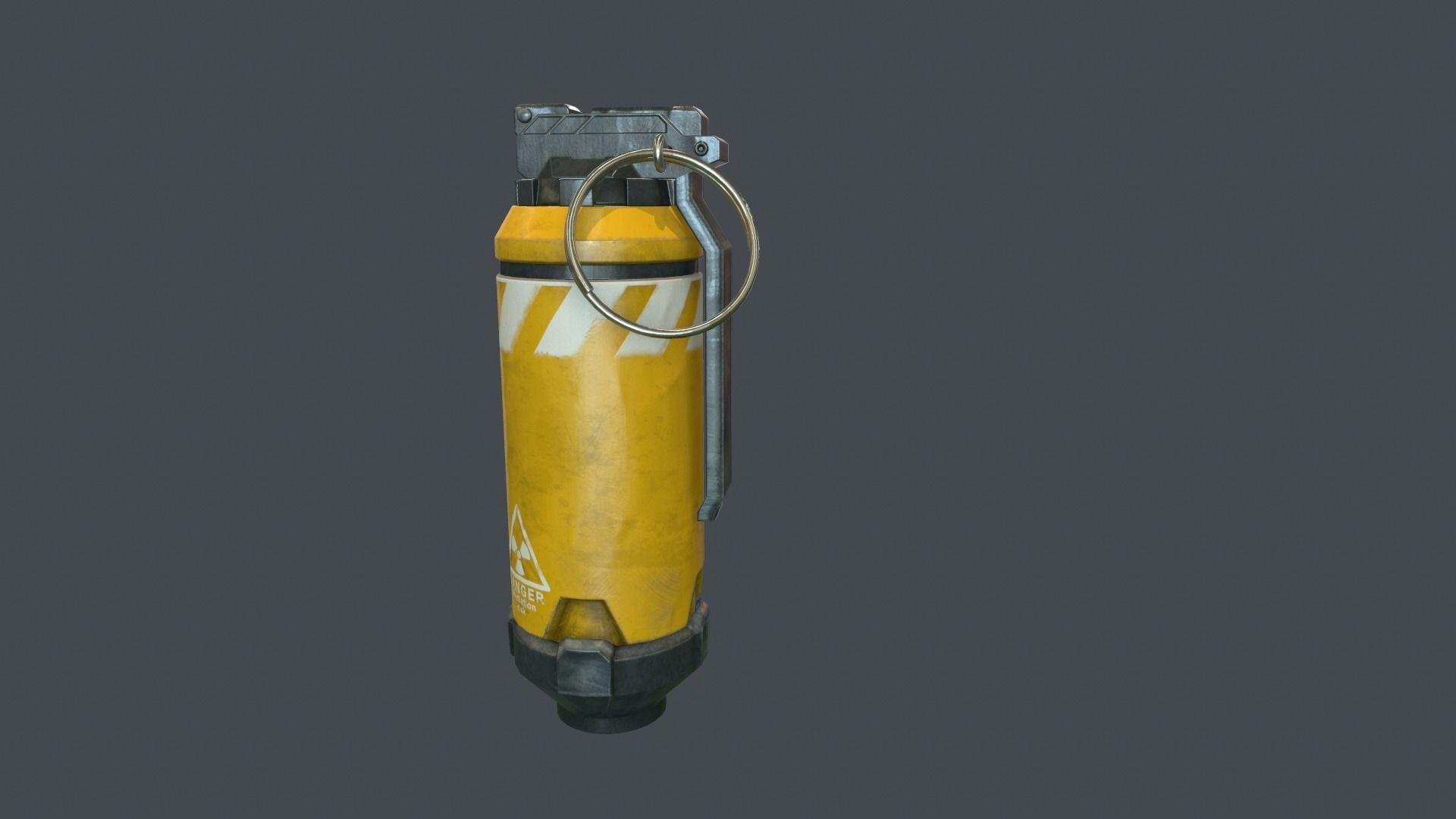 futuristic granade  Low-poly 3D model_1