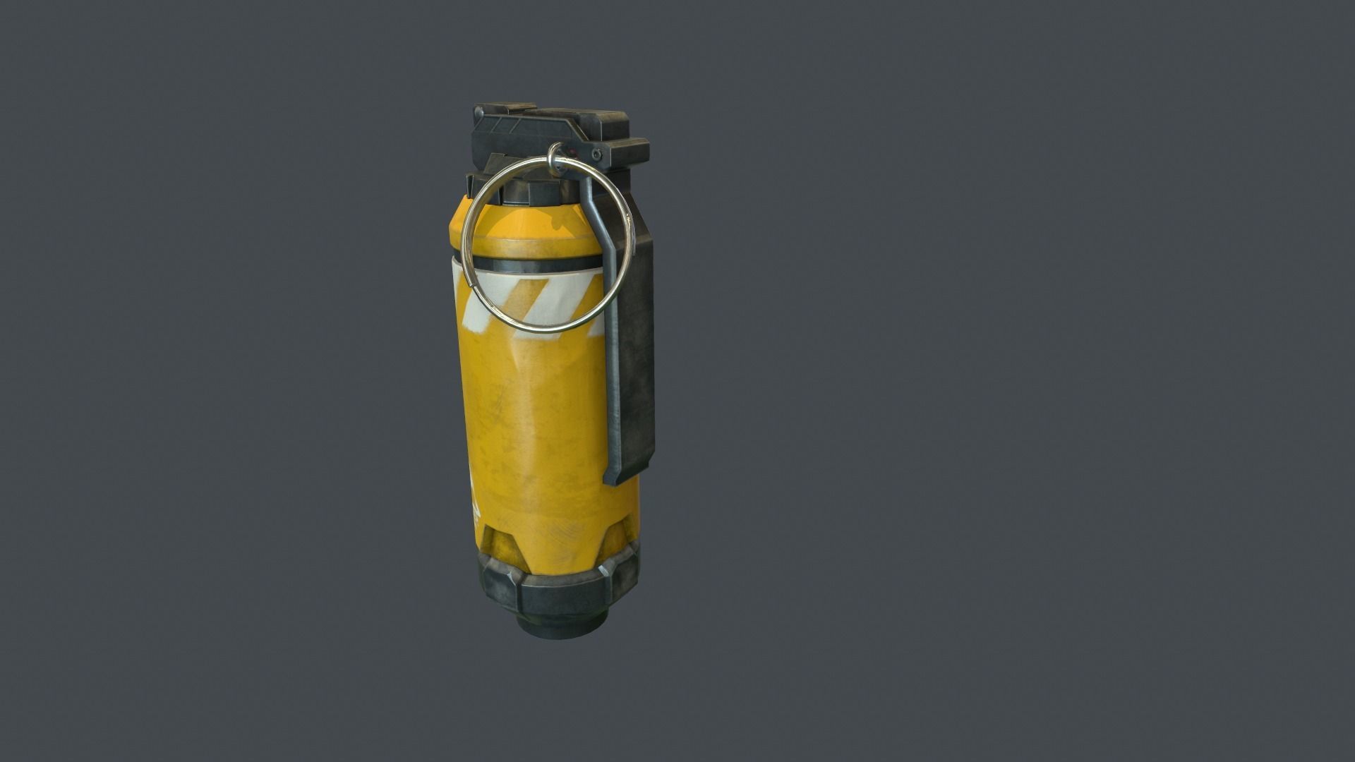 futuristic granade  Low-poly 3D model_2