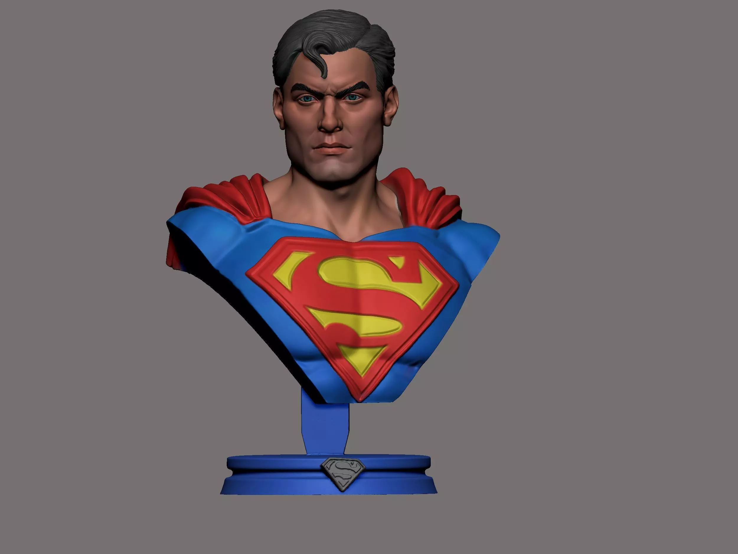 super man busto   3D print model_0