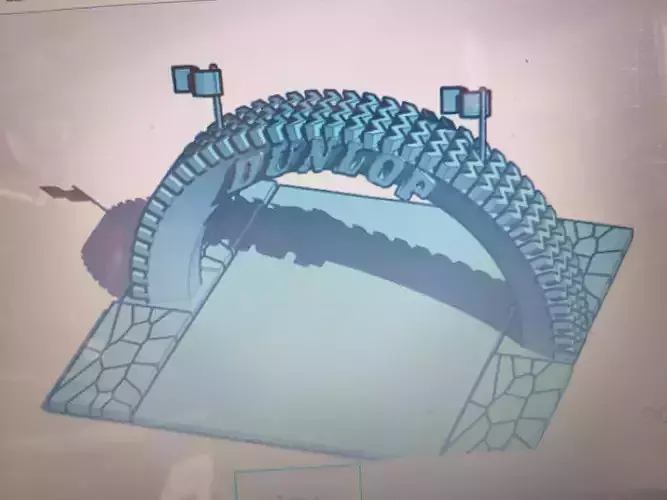 DUNLOP ADVERTISING GANTRY 