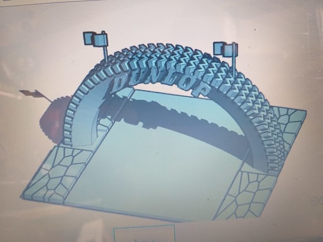 DUNLOP ADVERTISING GANTRY  Free 3D print model
