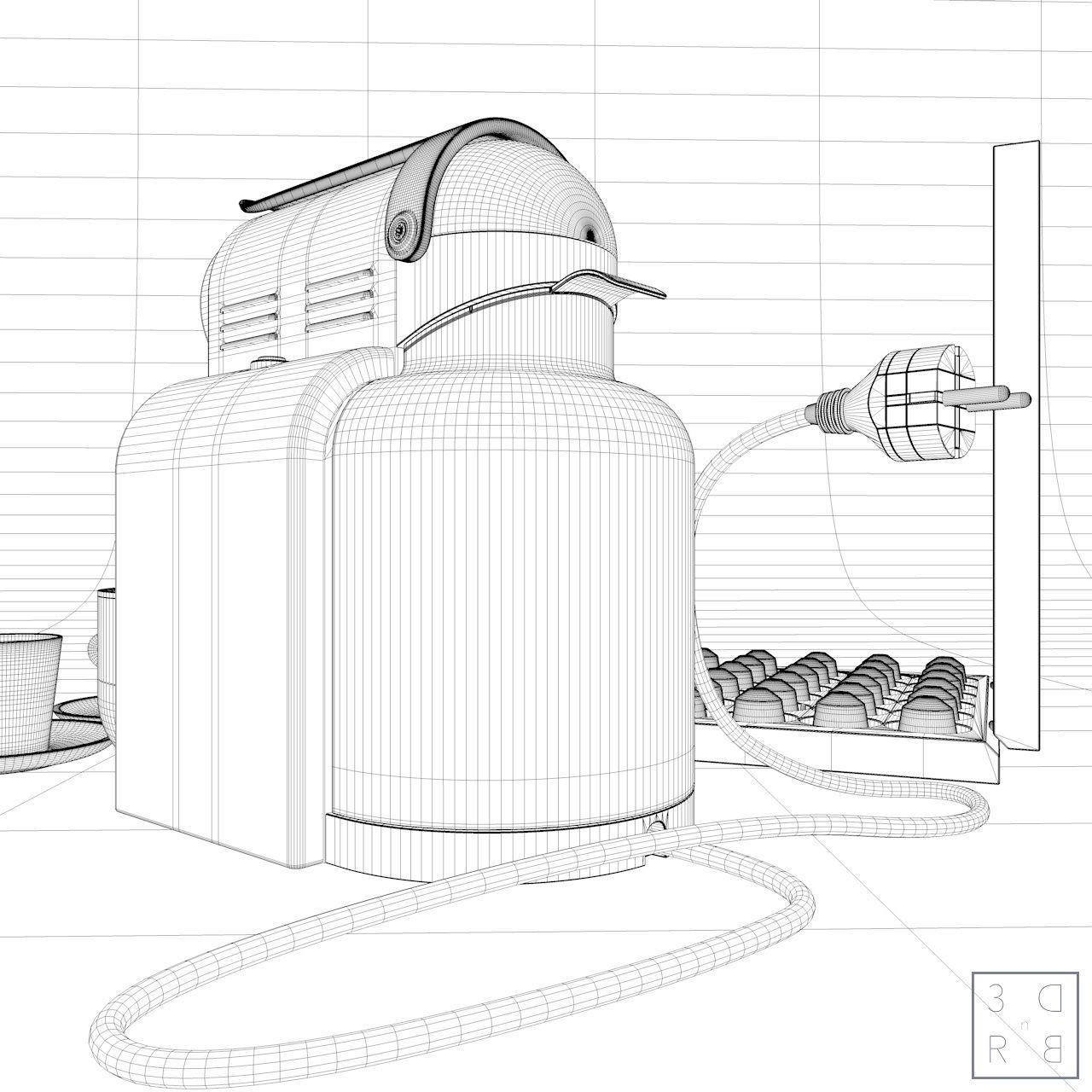 Nespresso Machine 3D model_10