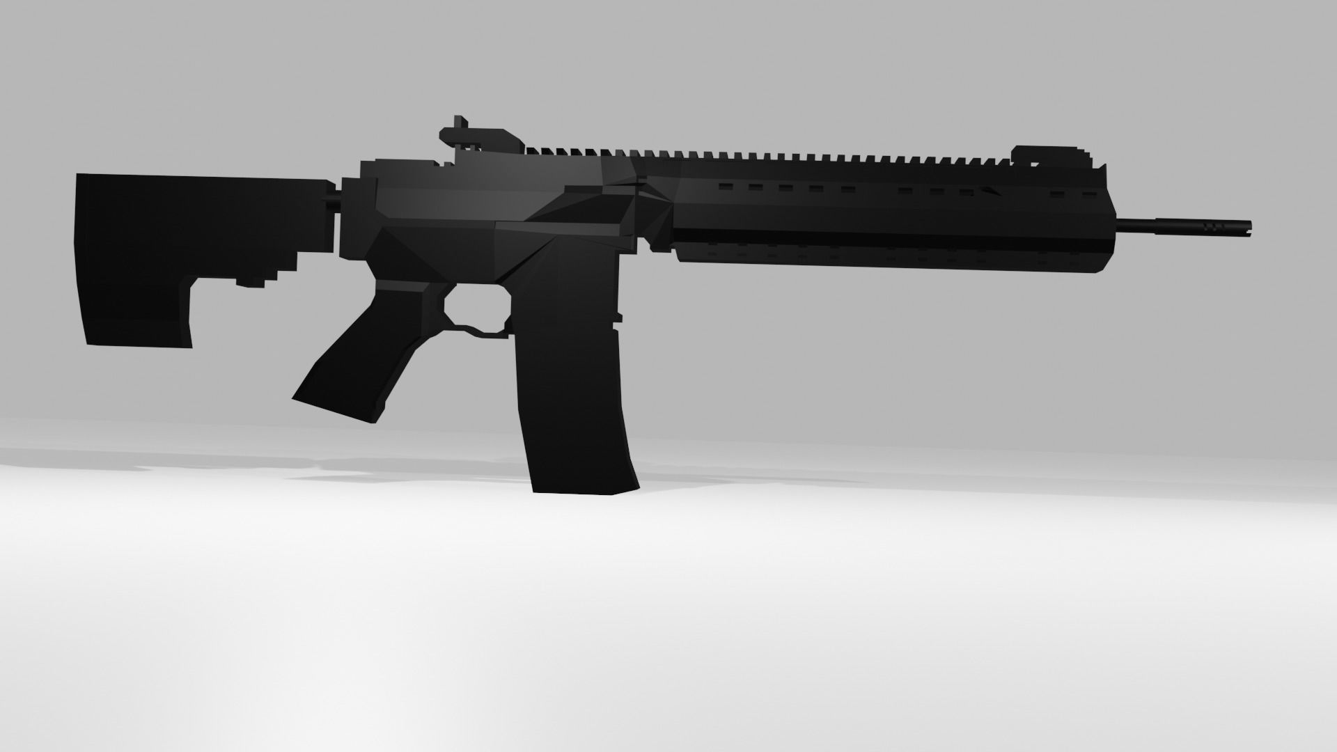CM619 Model in Black tactical wargaming Low-poly 3D model_5
