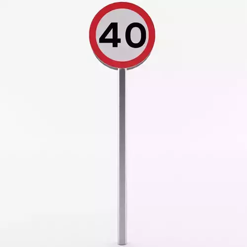 European Speed Limit Sign 1