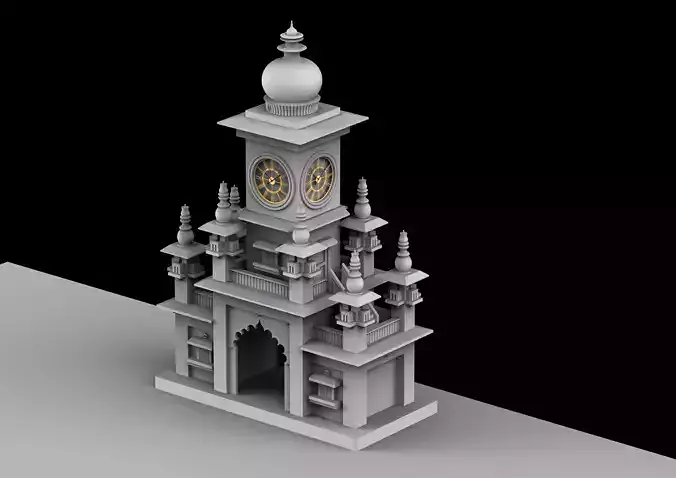 Jodhpur Clock Tower 3D model