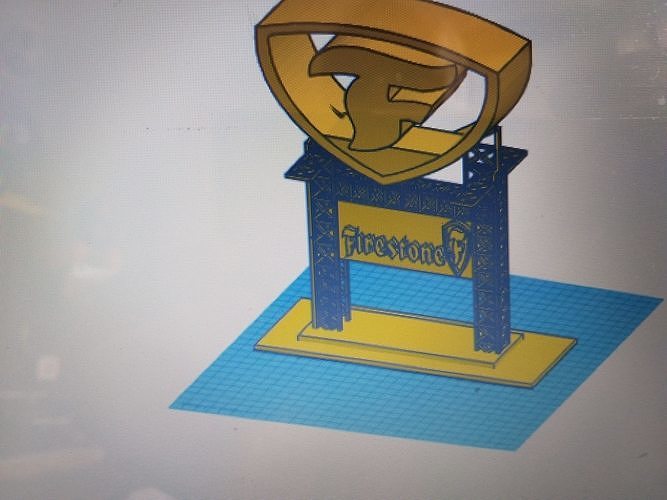 FIRESTONE ADVERTISING GANTRY Free 3D print model